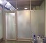Каркасная стеклянная перегородка с матовым стеклом в представительстве Riello